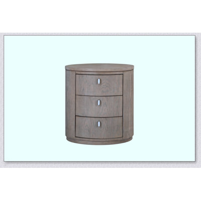 Table de chevet ovale - Caramel