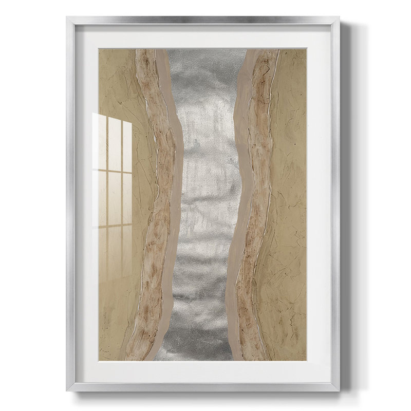 Silver Lake II -Framed Print, 28.5" H x 20.5" W, Silver