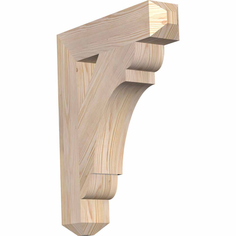 Support l 3 1/2 po x P 18 po x H 22 po, H 22 po x l 3,5 po x P 18 po, Douglas (lisse)