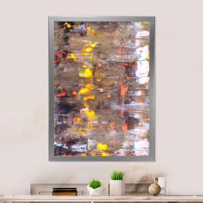 Colorfields dans des tons de brun et de jaune - Art mural moderne et contemporain sur toile