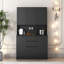 Armoire garde-manger autoportante de 74 po avec 6 portes, 3 tablettes et 2 tiroirs, armoire de cuisine polyvalente, armoire de rangement pour artisanat, rangement pour salle de lavage-650742131