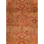 Seville Hand Knotted Area Rug in Peach/Pistachio/Red