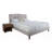 King Upholstered Bed With 2 Nightstands