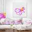 Fantastique fleur rose aquarelle - coussin imprimé floral-30744250-30744254