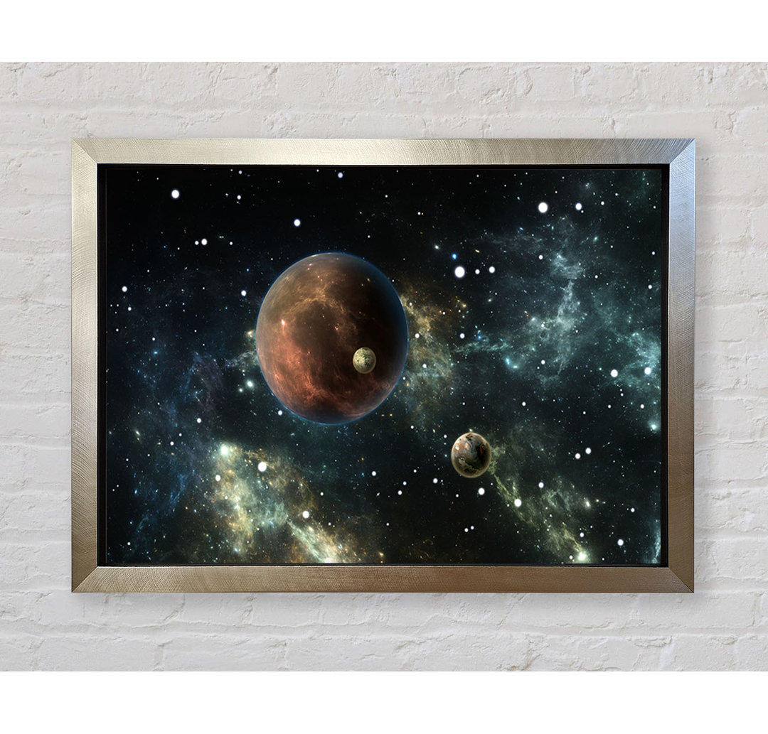 Planets In The Dark Skies - Einzelne Bilderrahmen Kunstdrucke