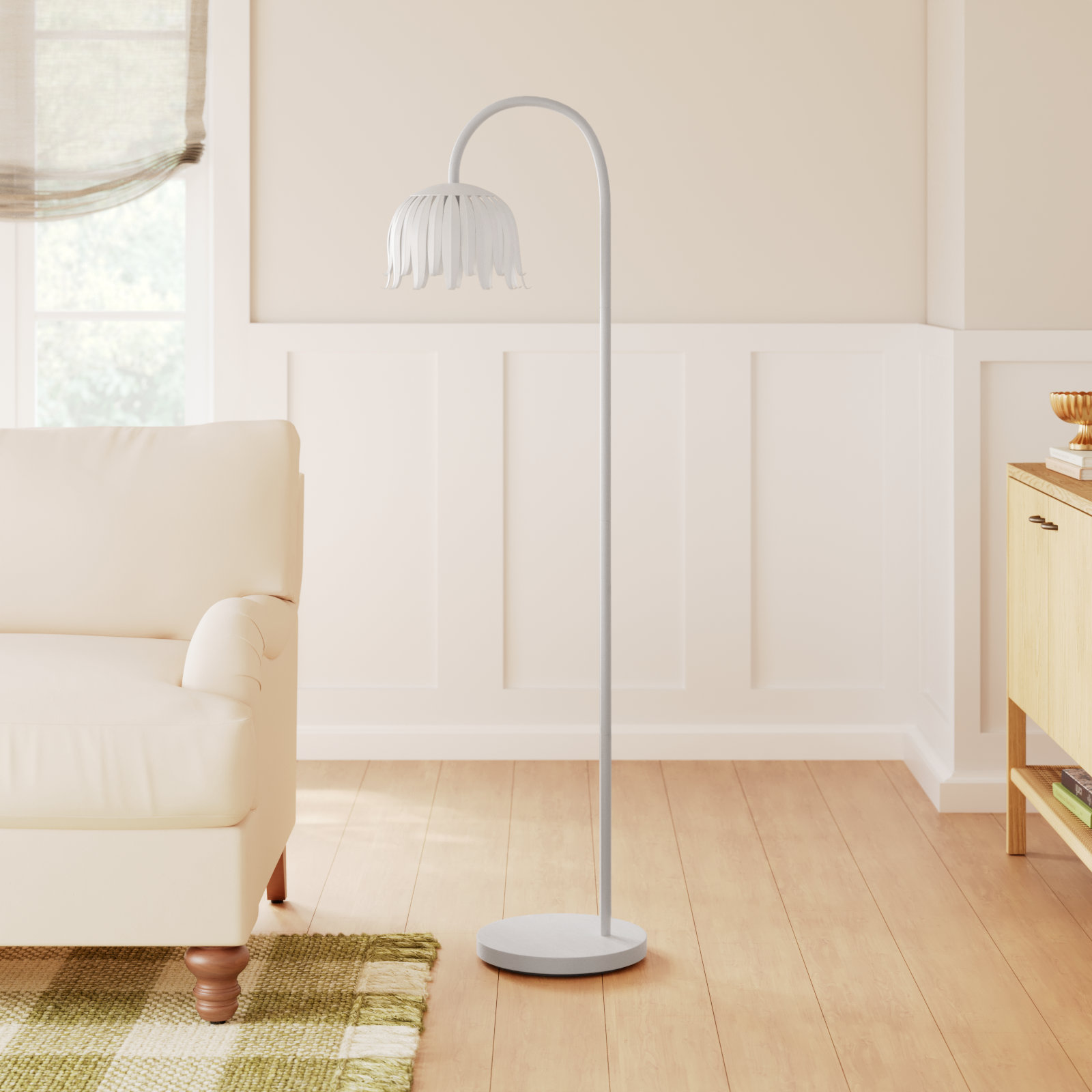 Avdhesh 61" Floor Lamp, White