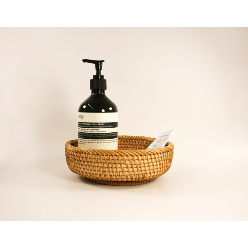 Phi Phi Rattan Round Tray