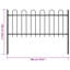 Cirincione Garden Fence with Hoop Top Steel-1058930813