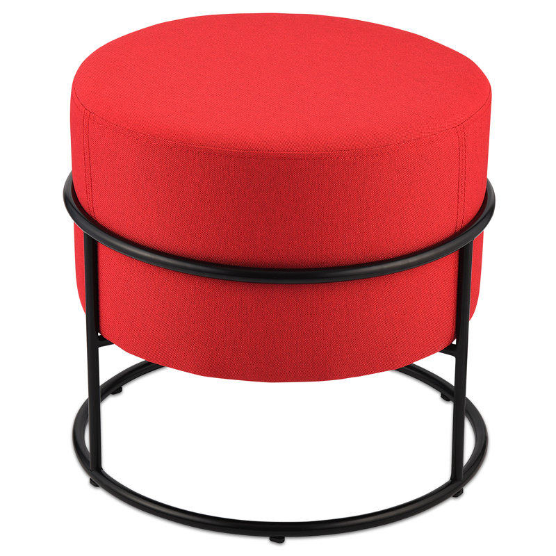 Colombo Stackable Pouf, Red Wool