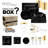 Black Square Disposable Plastic Tableware Set - 60 Settings