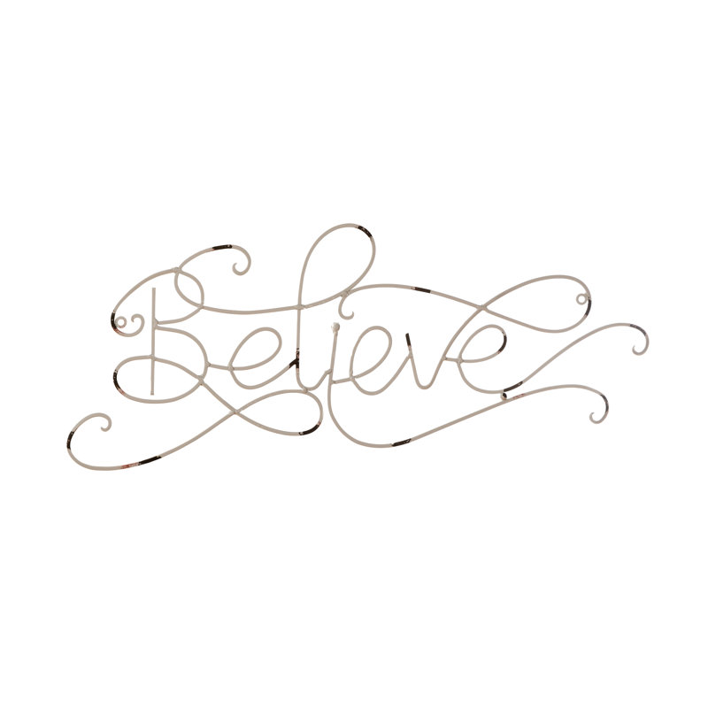 Décoration murale volute Believe