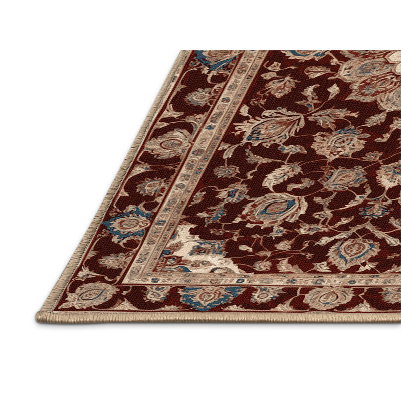 Tapis brun lavable à la machine, Carré 3 pi