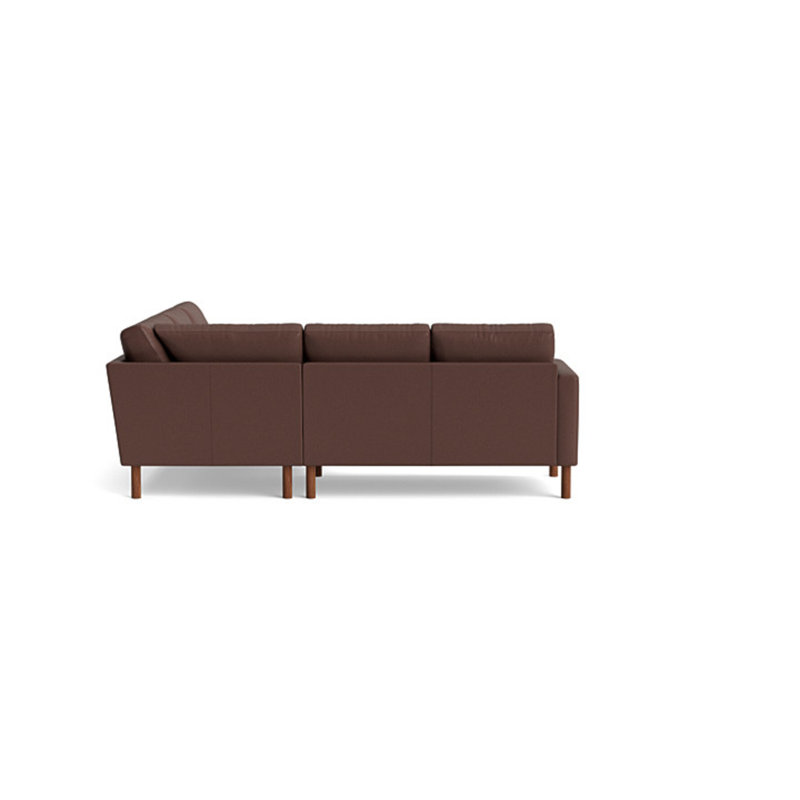 Laguna Leather Sectional, Right Hand Facing, Leather - Deep Blue