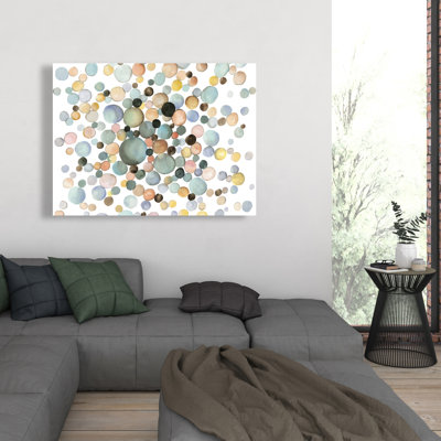 Little Bubbles - Shapes Bathroom Canvas for Home Decor