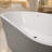 67 in. L x 29.5 in. W Matte Gray Freestanding Multi-Layer Acrylic Deep Soaking Bathtub with Center Drain and Overflow