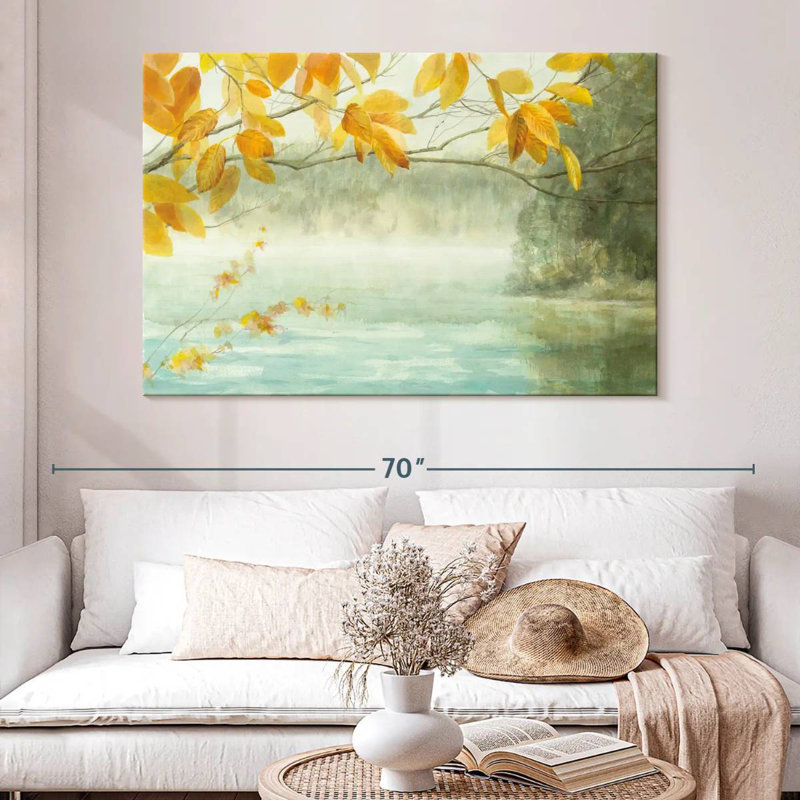 Vue du rivage, H 34 po x l 51 po
