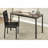 2Pc Writing Desk And Chair Set Black Finish Metal Frame Faux Leather Upholstery Small Space Furniture Home Office-1888355707
