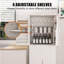 Armoire de cuisine Farmhouse de 71,65 po de hauteur avec tiroir réglable, 2 armoires et 6 tablettes