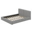 Grand lit tapissier au sol en velours-102533748