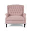 Fauteuil inclinable surdimensionné capitonné à oreilles avec garniture cloutée