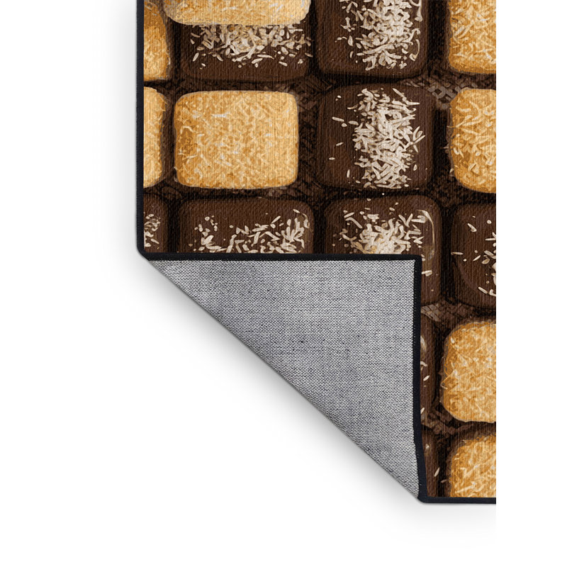  Tapis lavable lavable Lamingtons, Carré 5 pi