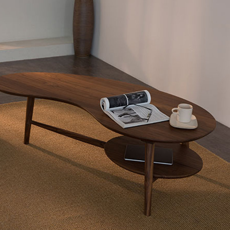 Creative double oak solid wood end table