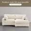 Canapé modulaire réversible 2 pièces rembourré en fausse fourrure de lapin avec canapé modulaire et coussins 2 pièces-1483908194-1483908193