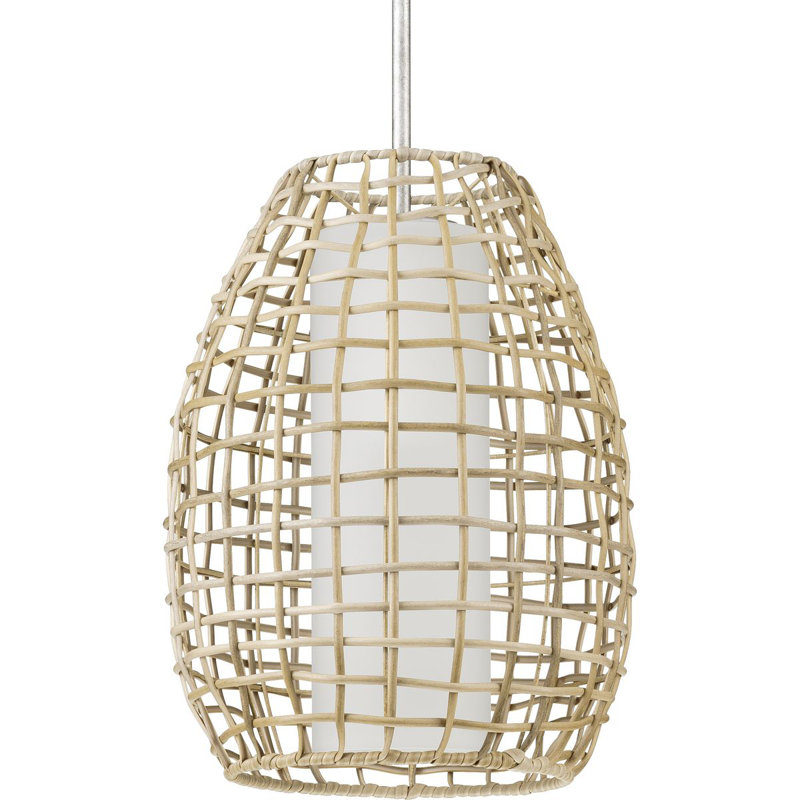 1 - Light Single Geometric Pendant, Galvanized