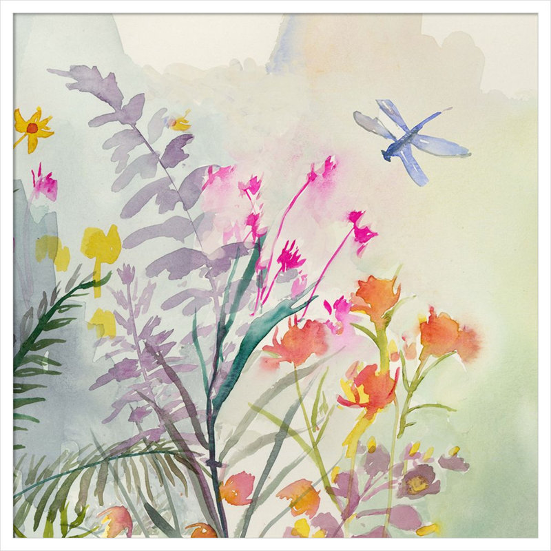 «Wild Florals» par Jacob q, impression sur bois encadrée, H 33 po x l 33 po