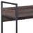 Jerrick Walnut & Black Finish Serving Cart