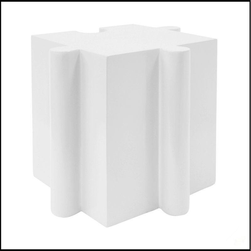 Table d'appoint casse-tête de puzzle, table MGO à bords convexes modulaires - Dispositions personnalisables pour les espaces intérieurs et extérieurs