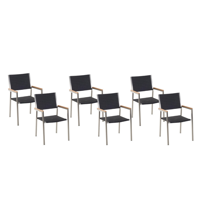 Standridge Stacking Patio Dining Armchair with Cushion