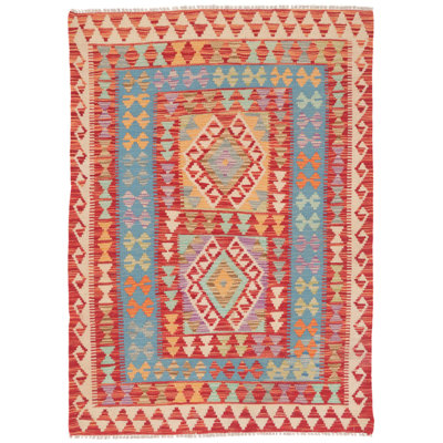 Southwestern Wool Hand Woven 112cm X 156cm Area Rug