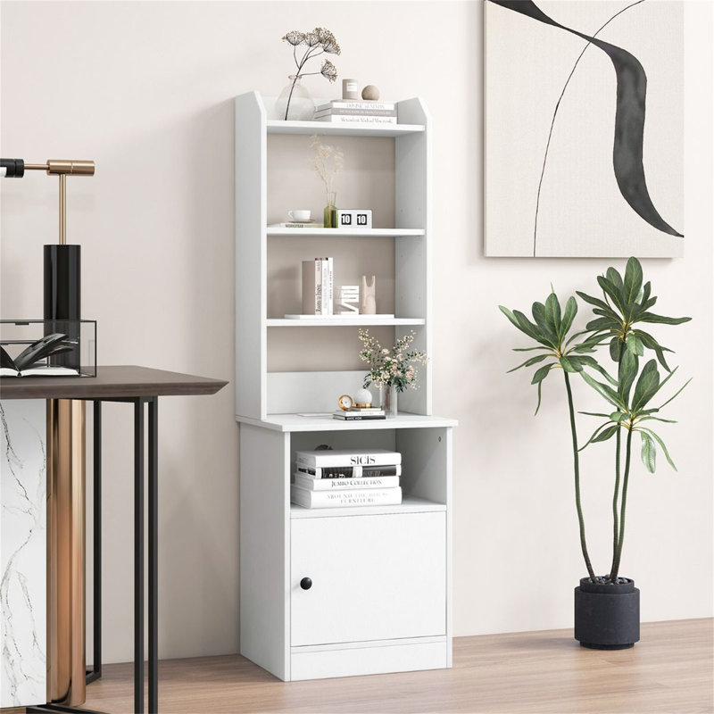 45cm W Manufactured Wood Bedside Table, White
