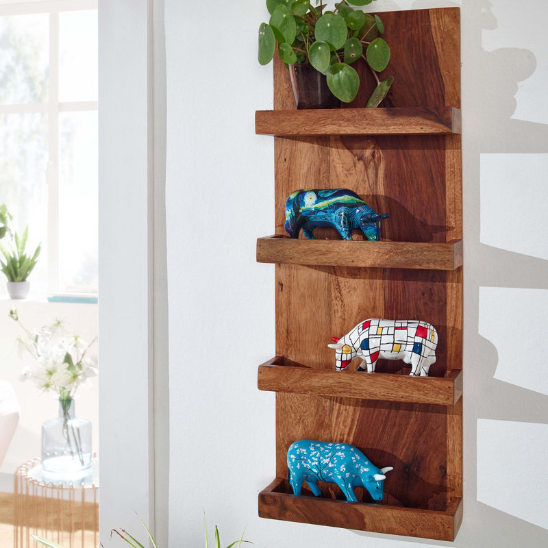 Scudder 4 Piece Sheesham Solid Wood Tiered Shelf