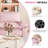 Multifunctional Velvet Sofas, Modern Convertible Sleeper, Space-saving Pink Design