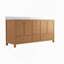 Armoire de meuble-lavabo double 72 po, chêne brun-952103140-952103142