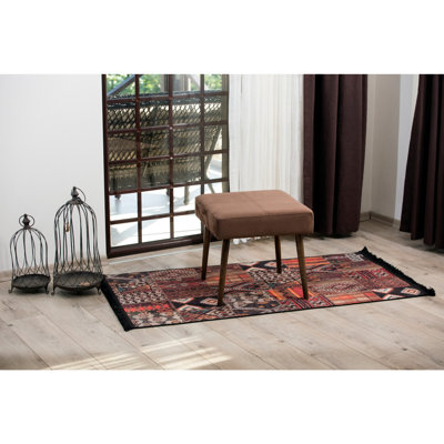 Faucher 46cm Wide Square Solid Colour Footstool Ottoman