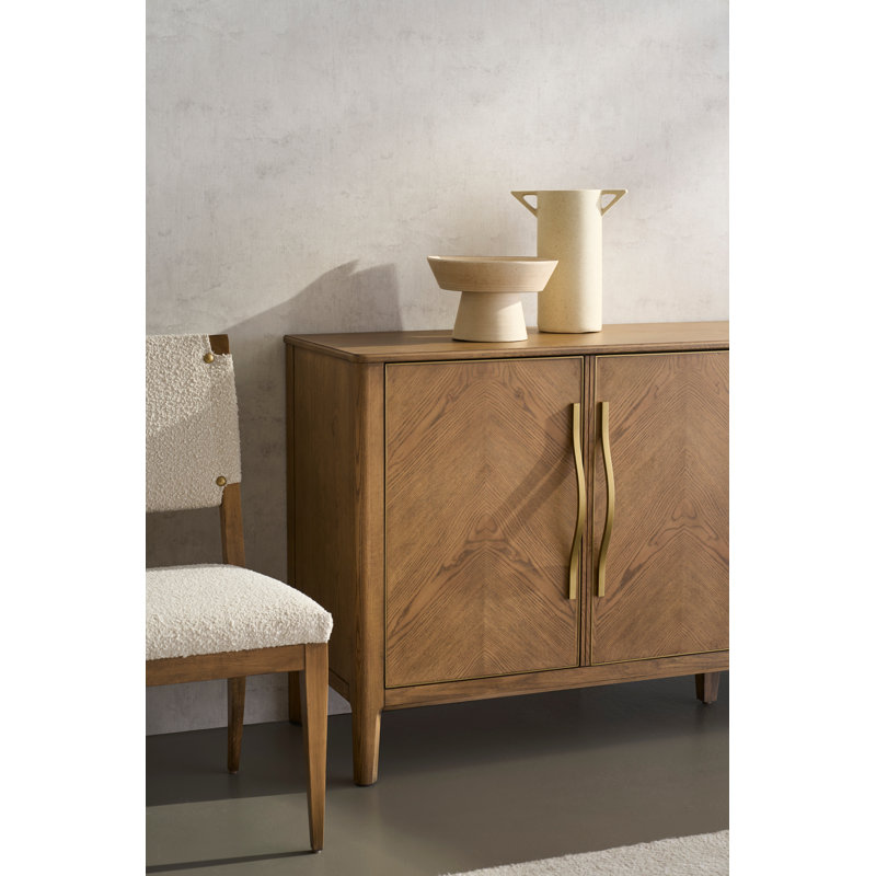 Maxwell 80'' W Solid Wood Credenza, Caramel