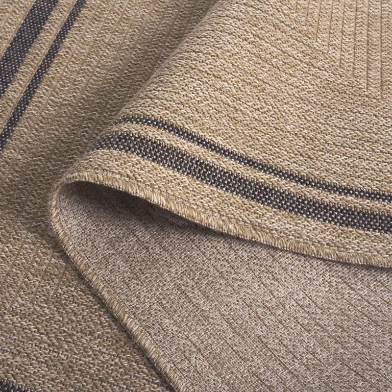 Shavanda Retreat Performance Bordered Rug, Rectangle 5'3" x 7'6"