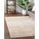 Tapis rayé ivoire Hulsey