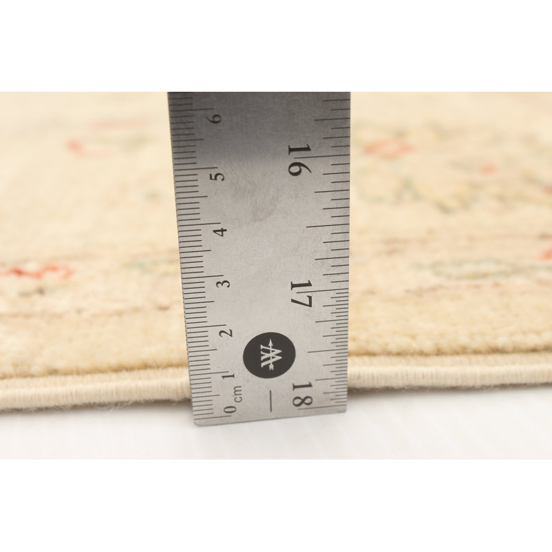 One-of-a-Kind 5'7" X 7'8" New Age Wool Area Rug in Tan
