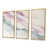 Toile avec cadre flottant or