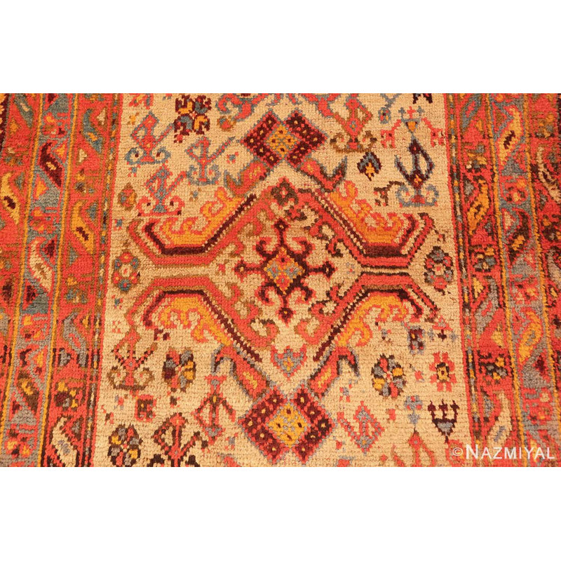 Tapis de couloir turc antique Oushak