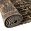 Tapis contemporain de couleur bleue et noire-942184355