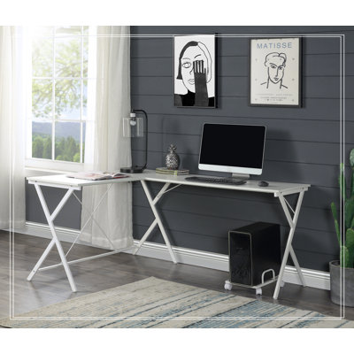 Versatile L-Shaped Computer Desk for Efficient Work and Space Optimization