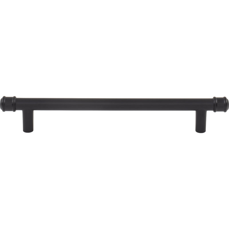 Elland 8 13/16" Center to Center Bar Pull, 6 5/16", Flat Black