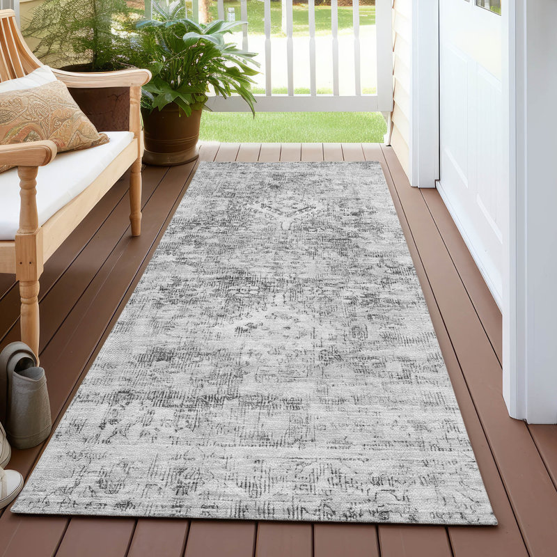 Tapis intérieur / extérieur lavable à la machine Christain ACN1229, Tapis de couloir 2 pi 3 po x 7 pi 6 po