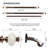 DECO WINDOW Curtain Rods for Windows 44 – 120 Inch, 1 Inch Heavy Duty Extendable Metal Drapery Rod, Adjustable Curtain Rod with Decorative Supreme Ceremic Finials for Living & Bedroom, Brown