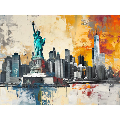 Rideaux de fenêtre Cityscape Urban Skyline Drapes - 2 panneaux